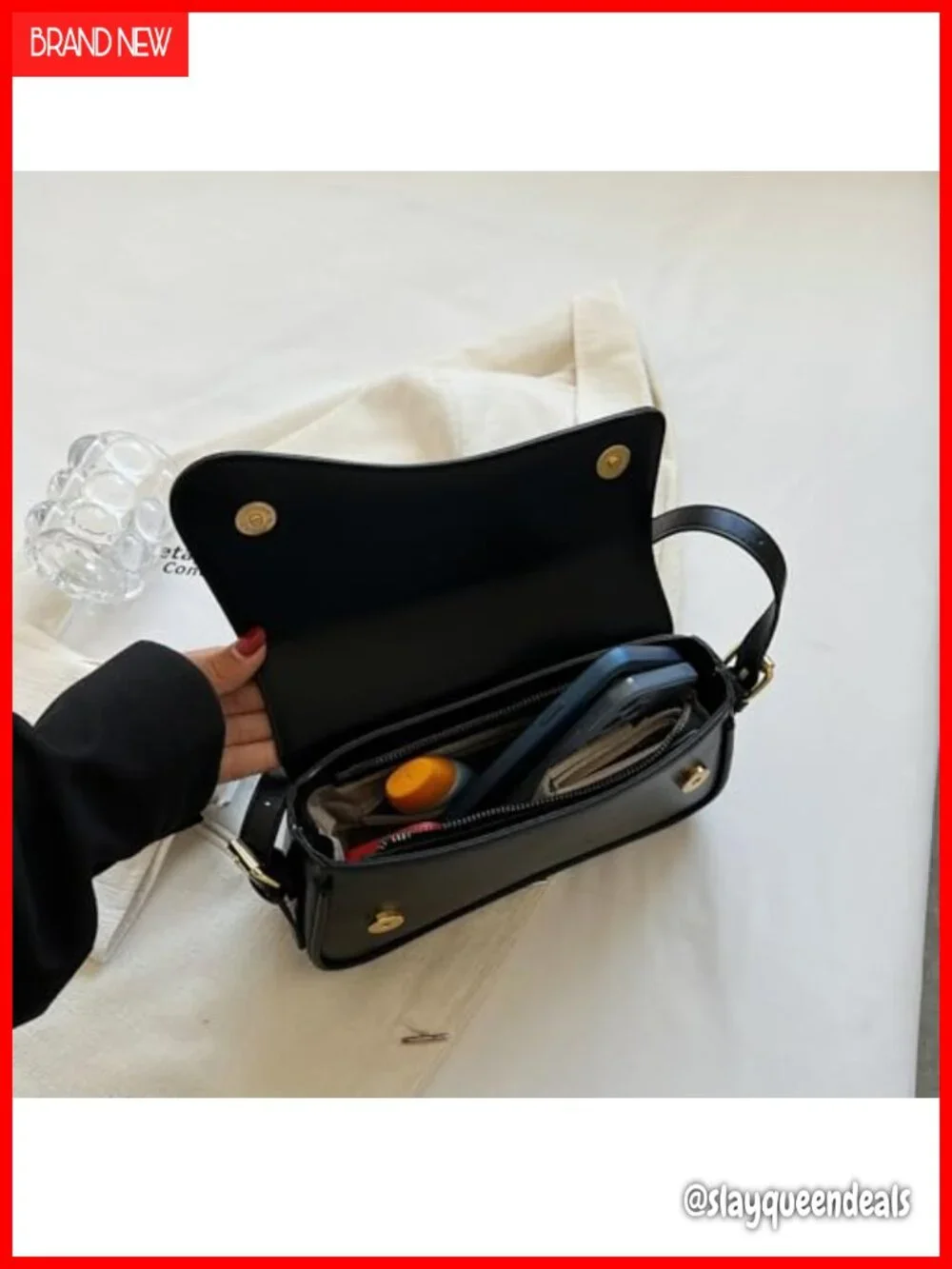 Y2K Hobo Bag Women's Crossbody Purse Vegan Leather Retro Shoulder Bag